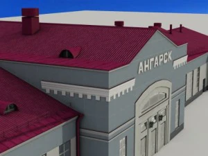 railway station angarsk 3D Model