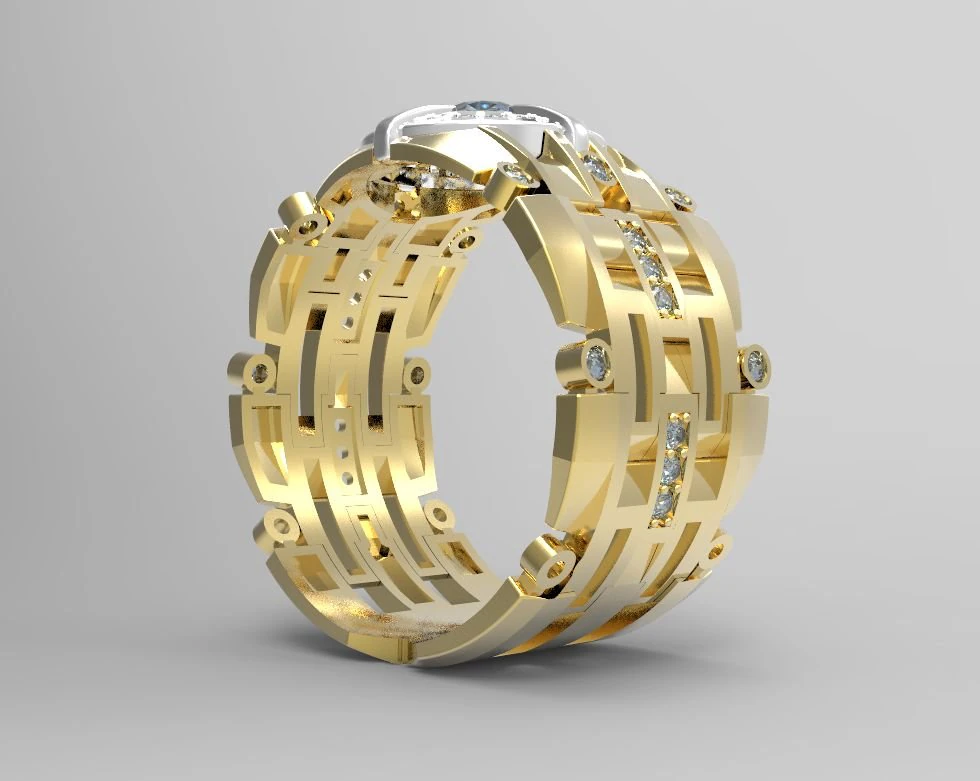 anel 08 Modelo de Impressão 3D .c4d .max .obj .3ds .fbx .stl .blend 