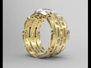 bague 08 Modèles 3D en vedette
