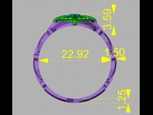 anel 08 Modelo de Impressão 3D