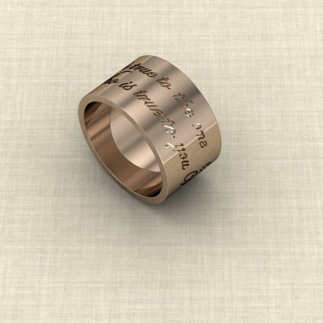 ring  be true to the one who is true to you Modèles 3D en vedette .c4d .max .obj .3ds .fbx .stl .blend 