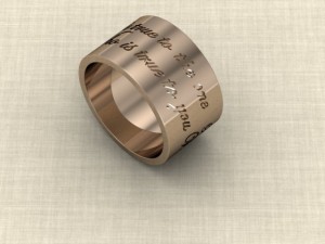 ring  be true to the one who is true to you 3D Print Model