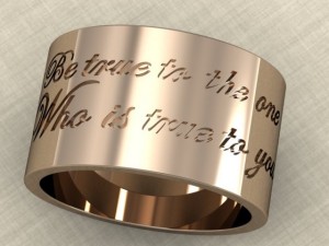 ring  be true to the one who is true to you Modèles 3D en vedette