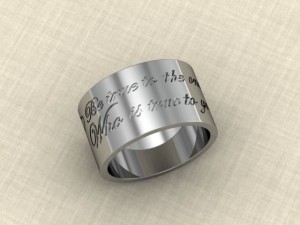 ring  be true to the one who is true to you Modèles 3D en vedette