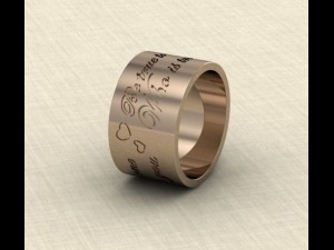 ring  be true to the one who is true to you Modèles 3D en vedette