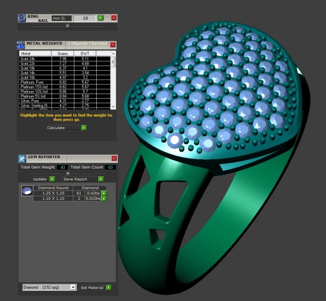 Download ring heart 00 3D Model
