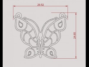 butterfly 3D Baskı Modeli