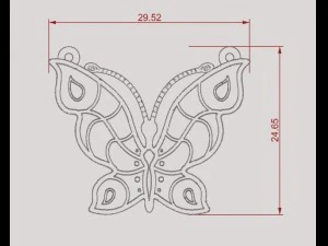 butterfly 3D Print Model