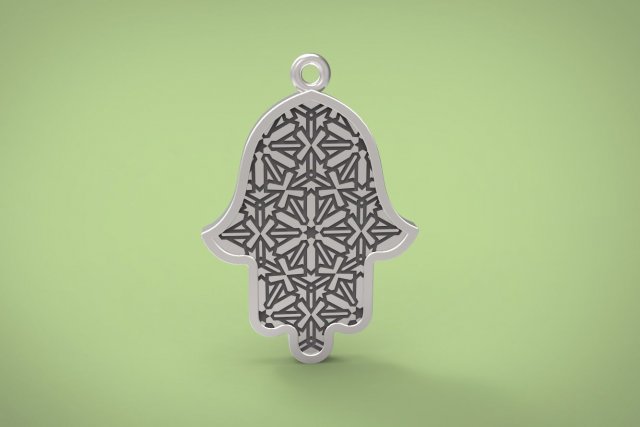 hand of fatima Modelo de impresión 3D .c4d .max .obj .3ds .fbx .stl .blend 