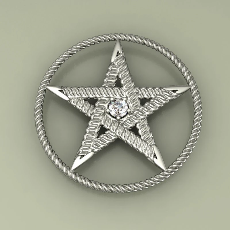 star pendant 3D Print Model .c4d .max .obj .3ds .fbx .stl .blend 