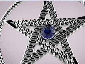 star pendant 3D Print Model