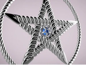 star pendant 3D Print Model