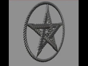 star pendant 3D Print Model