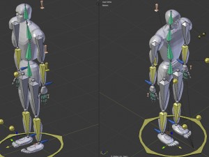 cartoon abstract sport model ballerkin - humanoid Modello 3D