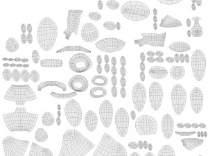 cartoon abstract sport model ballerkin - humanoid Modello 3D