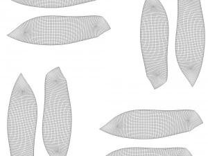 cartoon abstract sport model ballerkin - humanoid 3D Model