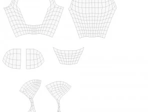 cartoon abstract sport model ballerkin - humanoid 3D Model
