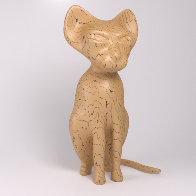 cat figure Modelo 3D .c4d .max .obj .3ds .fbx .stl .blend 