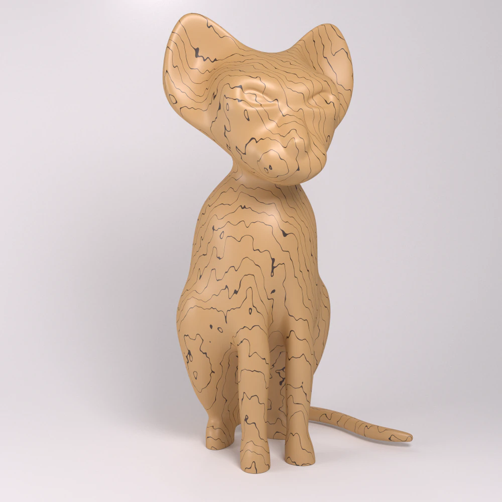 cat figure 3D Model .c4d .max .obj .3ds .fbx .stl .blend 