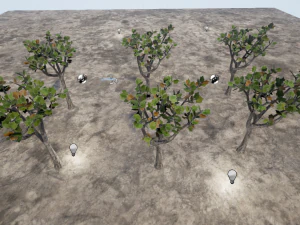 low poly fantasy game tree 02 3D Model