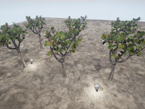 low poly fantasy game tree 02 3D Model