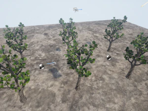 low poly fantasy game tree 03 3D Model