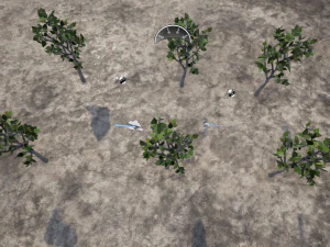 low poly fantasy game tree 04 3D Model