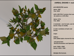 low poly fantasy game tree 05 3D-Modell