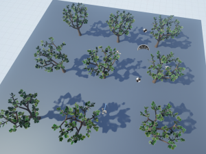 low poly fantasy game tree 09 3D Model