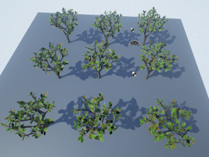 low poly fantasy game tree 10 3D Model