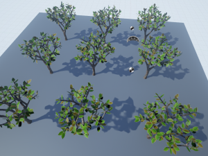 low poly fantasy game tree 10 3D Model