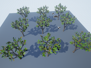 low poly fantasy game tree 10 3D Model