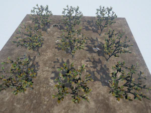 low poly fantasy game tree 11 3D Model