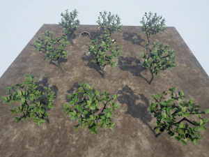 low poly fantasy game tree 12 3D Model