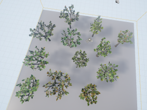low poly game trees 1 - 12 megapack Model 3D