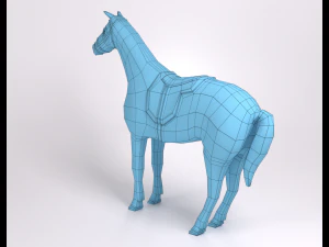 horse copper figure 3D Model