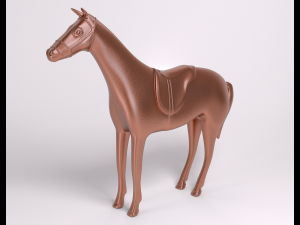 horse copper figure 3D Model
