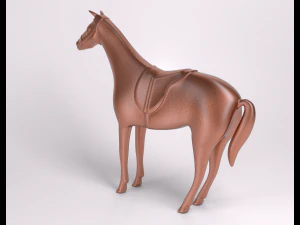 horse copper figure 3D Model
