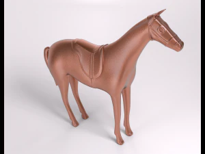 horse copper figure 3D Model
