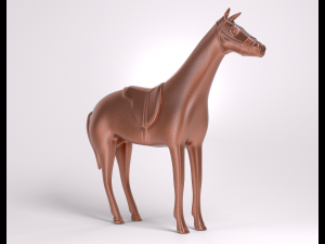 horse copper figure 3D 模型
