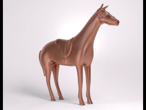 horse copper figure 3D Model