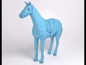 horse copper figure 3D Model