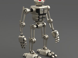 robot aru-01 bipedal humanoid walker Model 3D