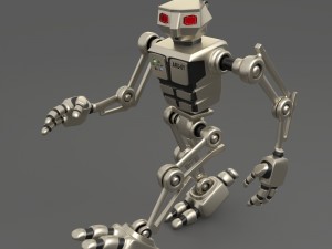 robot aru-01 bipedal humanoid walker Modello 3D