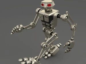 robot aru-01 bipedal humanoid walker 3D Model