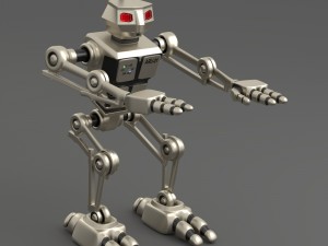 robot aru-01 bipedal humanoid walker Modello 3D