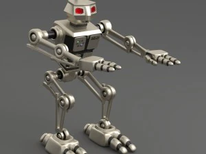 robot aru-01 bipedal humanoid walker 3D Model