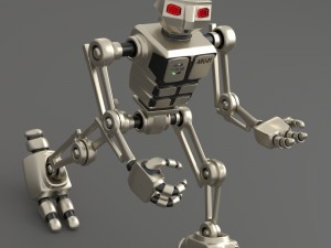 robot aru-01 bipedal humanoid walker Modello 3D