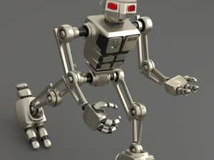 robot aru-01 bipedal humanoid walker 3D Model