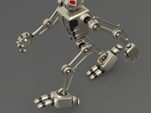 robot aru-01 bipedal humanoid walker Modello 3D
